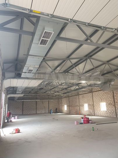 Производство, склад 1120 м² отопление 150 кВт