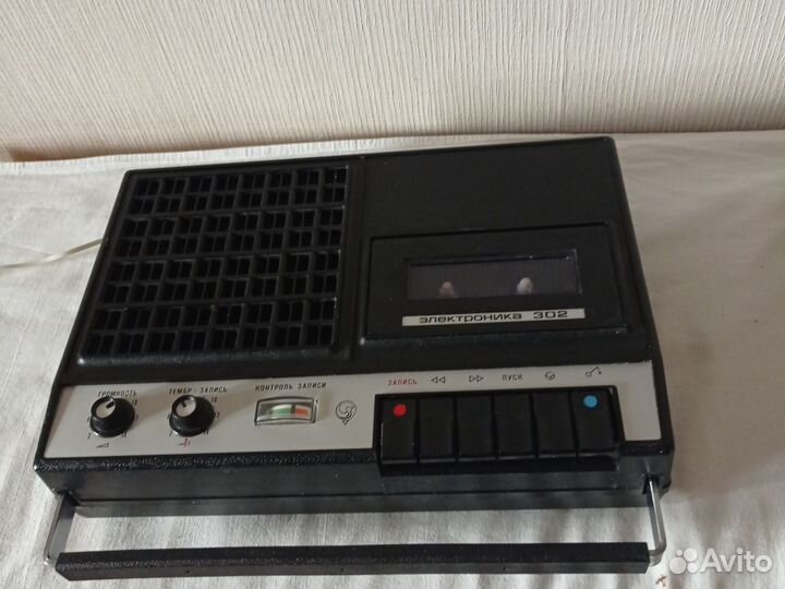 Кассетный магнитофон электроника 302, 1982г