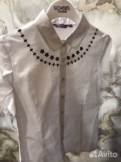 Блузки новые школьные для девочки р.146