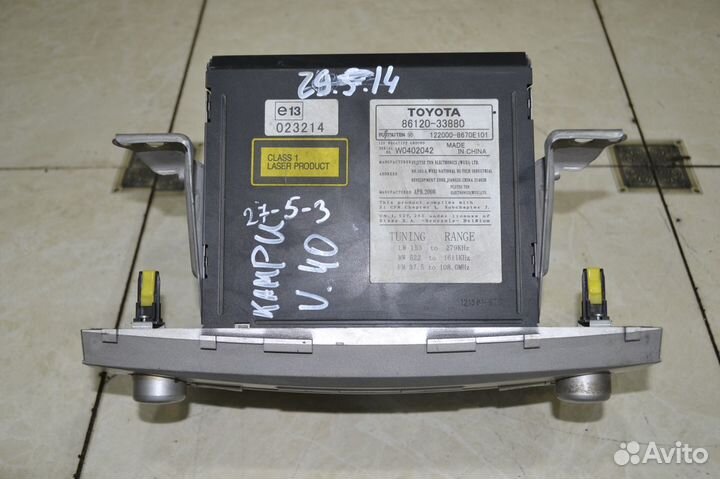 Штатная магнитола Toyota Camry 40
