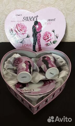 Фарфоровый набор на 2 персоны, новый, 5 предметов