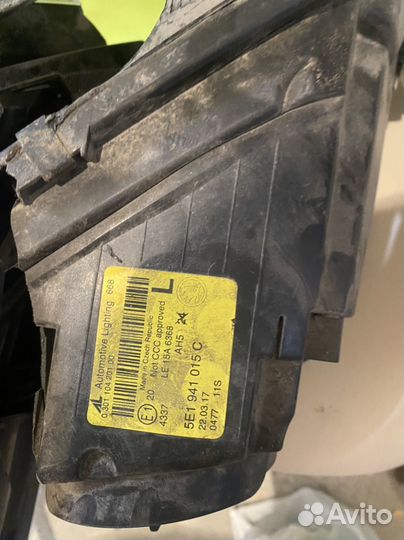 Фара передняя и фонарь задний skoda octavia a7