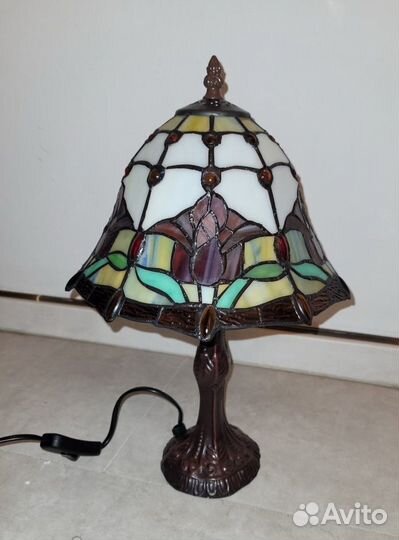 Настольная лампа светильник под Тиффани винтаж