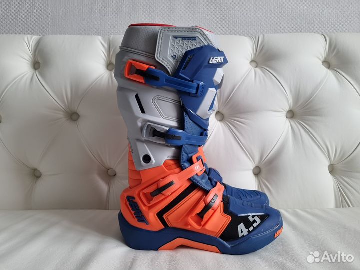 Кроссовые Мотоботы Leatt 4.5 Grey Orange Enduro V2