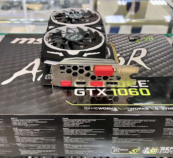 Видеокарта MSI GTX 1060 Armor OC 3GB/Гарантия