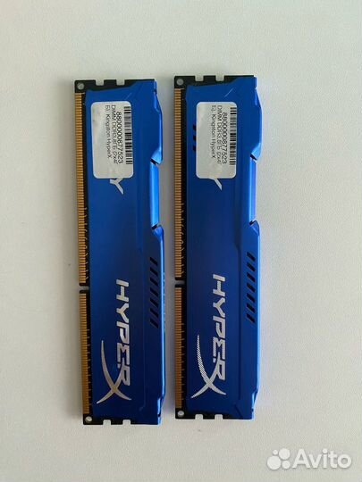 Dimm DDR3 8Гб (2 по 4 Гб) Kingston HyperX