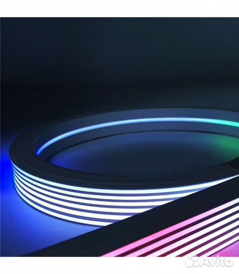 Неон гибкий, 12В,размер 30х20 мм. RGB