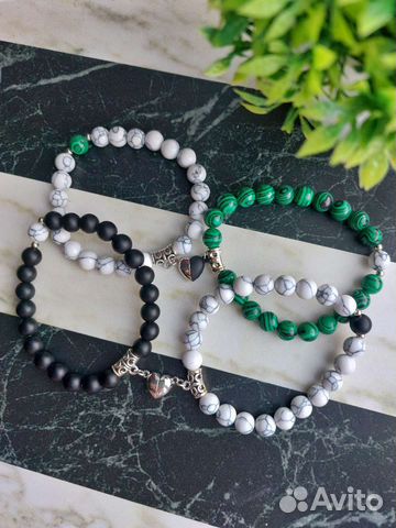 Браслеты парные с магнитами (2 вида)