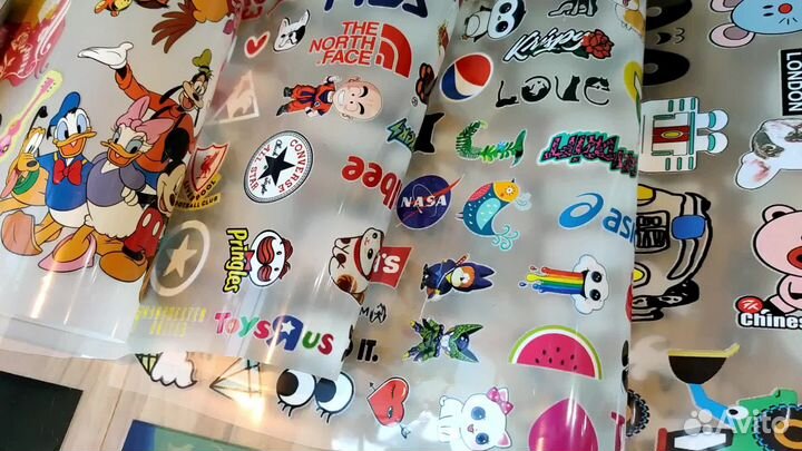 Печать термонаклеек на одежду оптом (DTF) пр-во