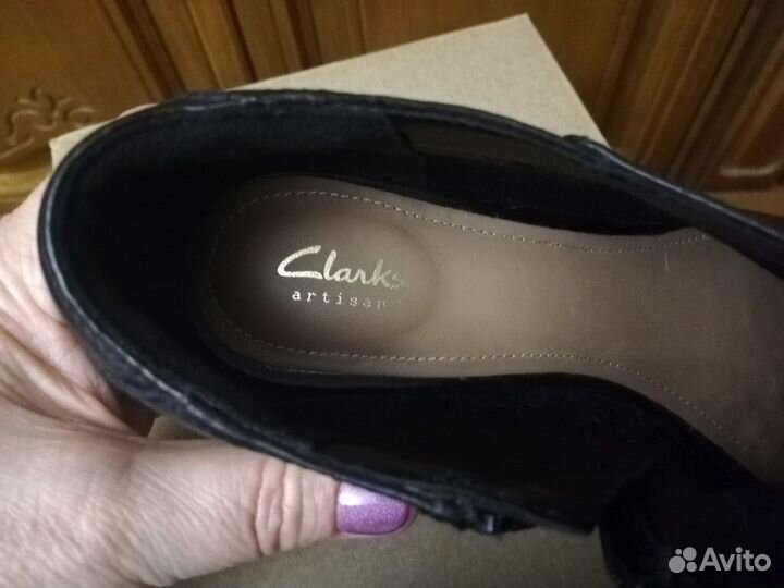 Ботильоны Clarks новые, кожа
