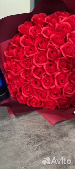 Букет синих роз