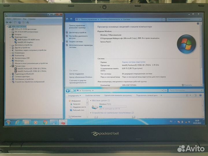Как новый Packard Bell акб до 4-х часов 6GB