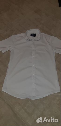 Рубашка школьная белая 158