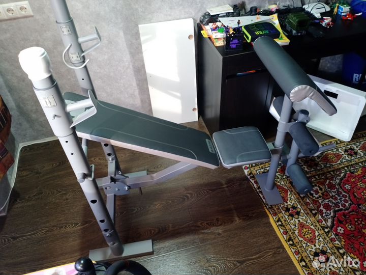 Скамья для жима со стойками бу