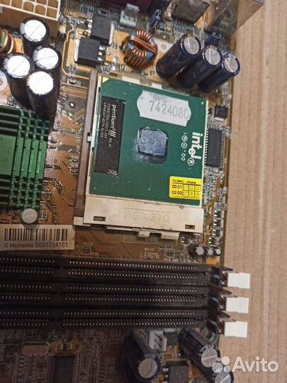 Процессор Intel Pentium 3 533EB и материнкаTusl2-C