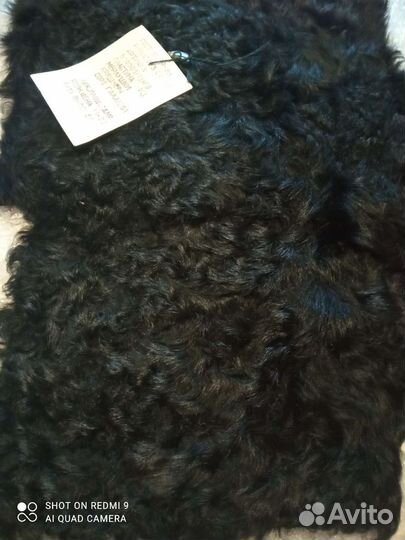 Шкурка(пластина)из мерлушки(каракуль)черная,Гост