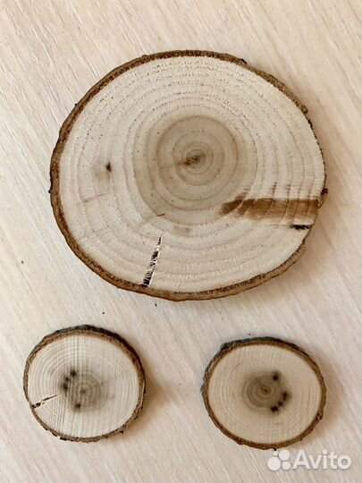 Гладкий спил дерева для творчества