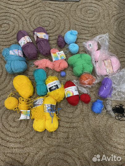 Пряжа разная остатки