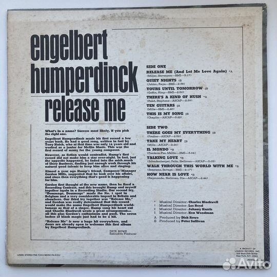 LP Engelbert Humperdinck Release me