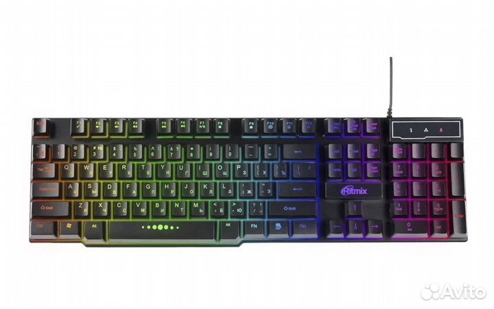 Игровая клавиатура ritmix RKB-200 BL Black