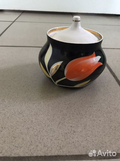 Сахарница СССР Дулёво. Масленка тфз. Вазы алюминий