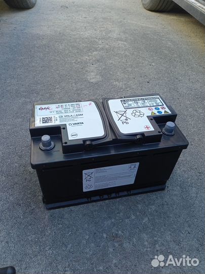 Аккумулятор agm 80 ah BMW