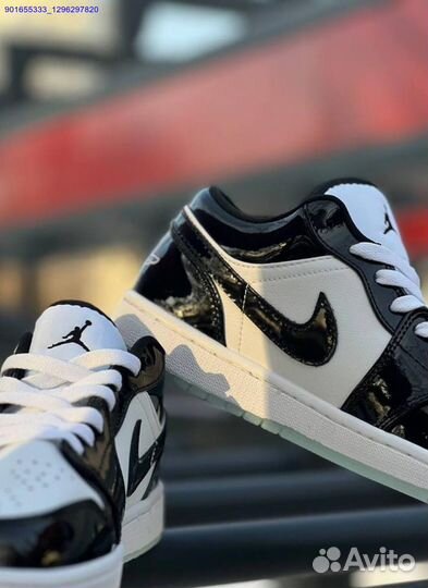 Кроссовки Nike Dunk глянцевые черные