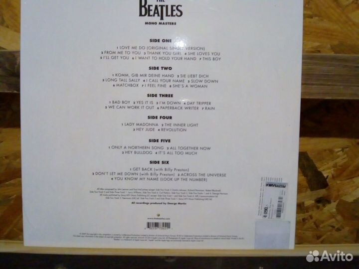 The Beatles Mono Masters 3lp mint