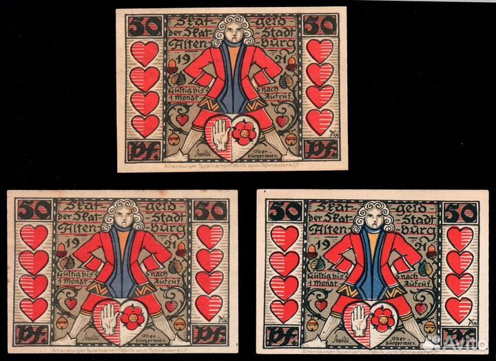 Нотгельды Германии -Altenburg (Альтенбург) - серия