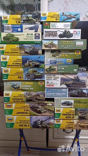 Сборные модели танков и самолетов