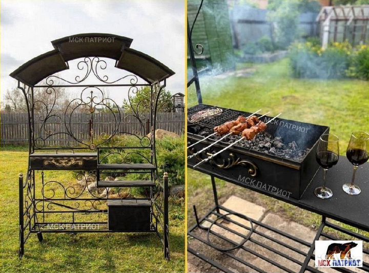 Беседка с мангалом