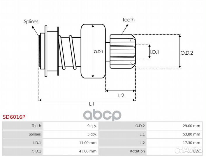 Бендикс Honda Civic 00-06 / Civic Ferio 00-05