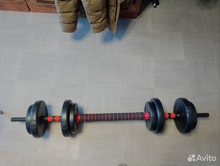 Гантели разборные 15 кг штанга