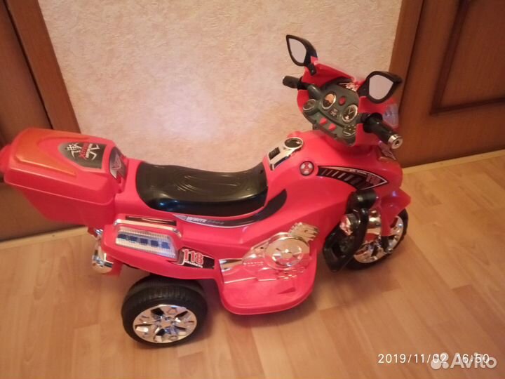 Мотоцикл детский электромобиль
