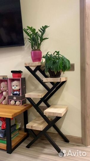 Цветочница этажерка лофт