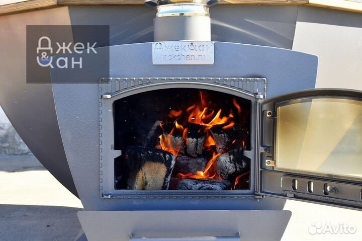 Банный чан с пароводяной печью