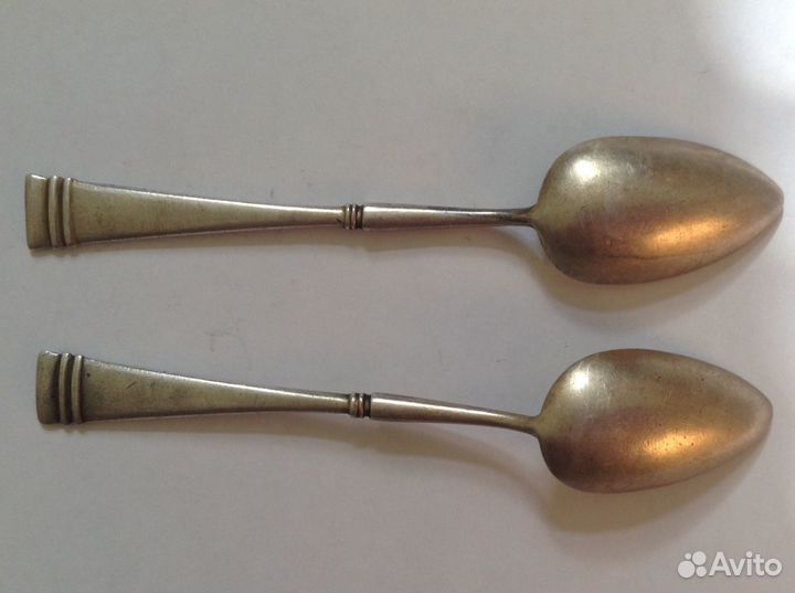 Ложка чайная серебро 84. Модерн