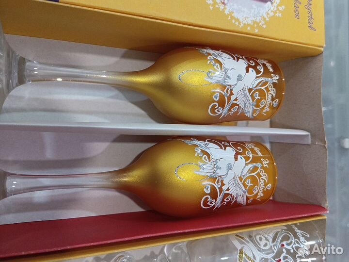 Фужеры бокалы свадебные