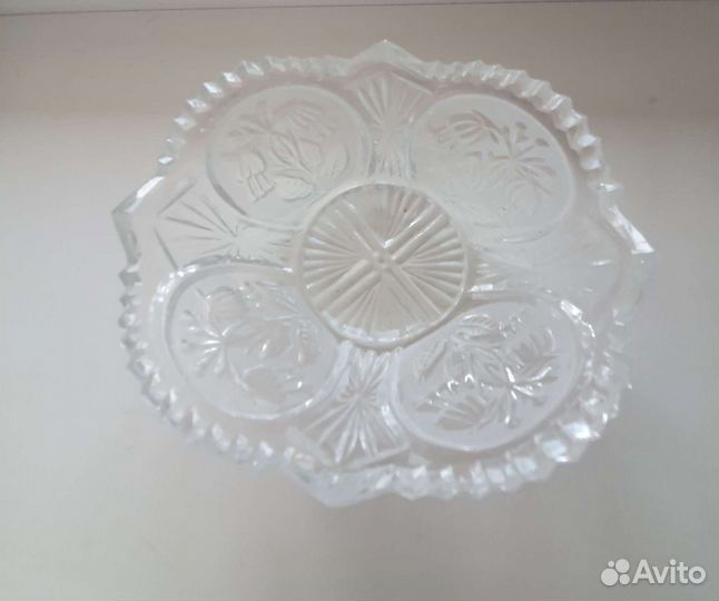 Хрустальная ваза салатник конфетница