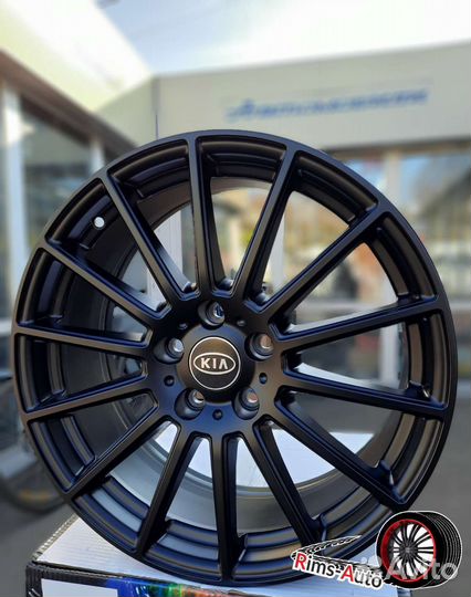 Диски на Kia R18 5x114 чёрный матовый