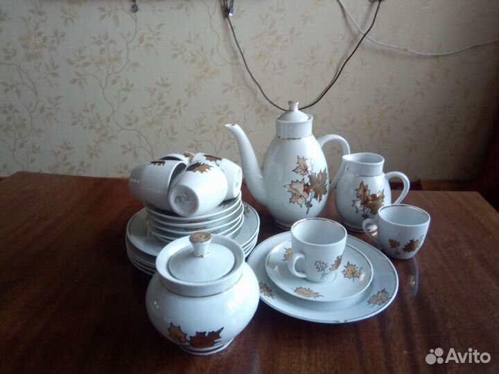 Кофейный сервиз СССР 1985 год 21 предмет