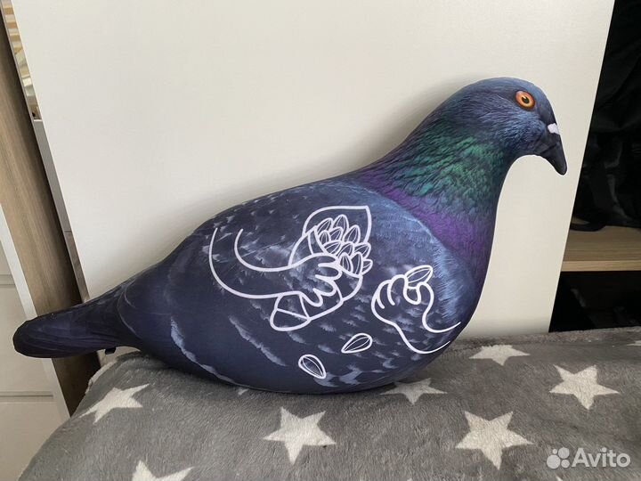 Подушка игрушка голубь антистресс