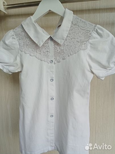 Блузки школьные нарядные 164