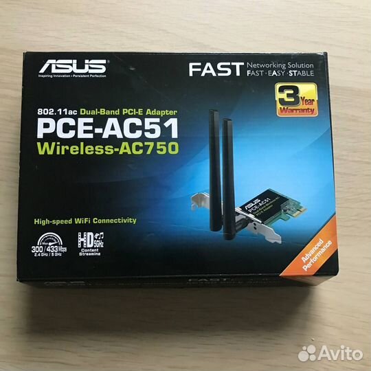 Wi-Fi-адаптер asus PCE-AC51