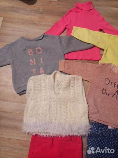 Вещи пакетом на девочку 80 размер