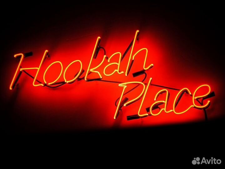 Неоновая вывеска кальянная от производителя