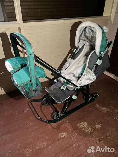 Детские санки коляска