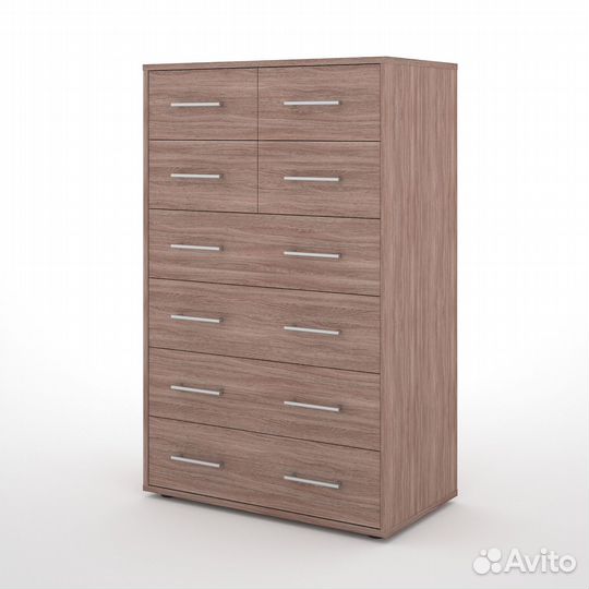 Комод Карло-900d ясень шимо темный деревянный в пр
