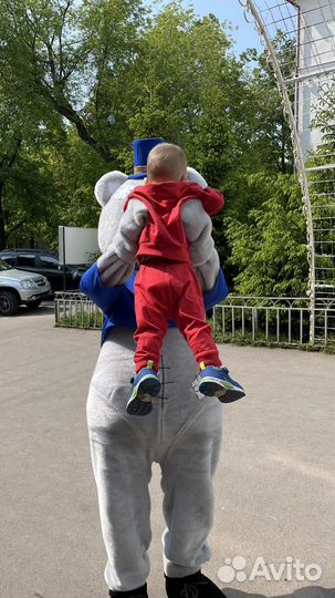 Белый мишка Поздравление