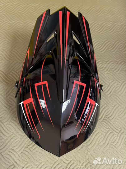 Full face Мотошлем кроссовый с очками